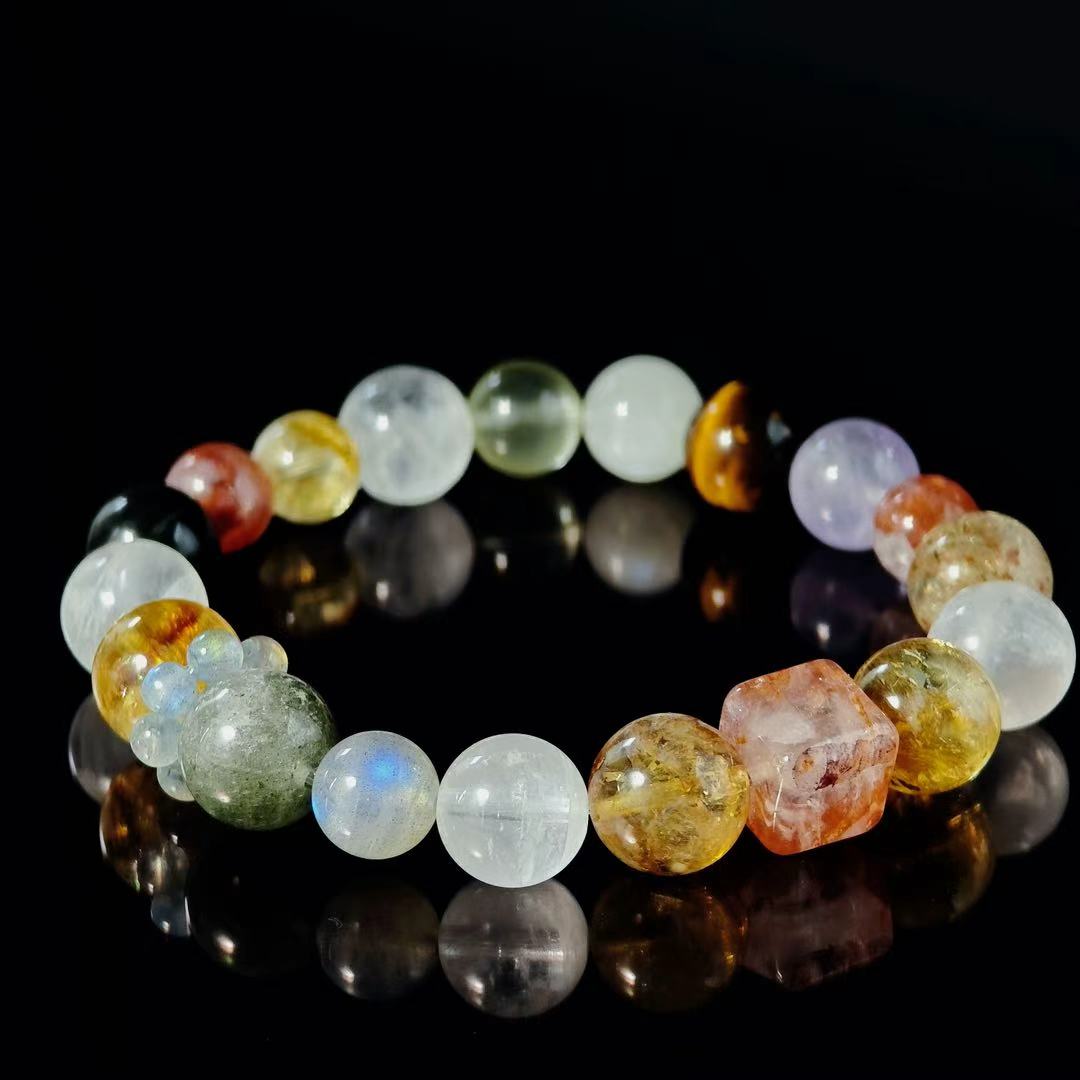 "Wheel Of Fortune" - Tarot&Natural Crystal Bracelet - MutiCrystal To Help You Seize The Changing Luck