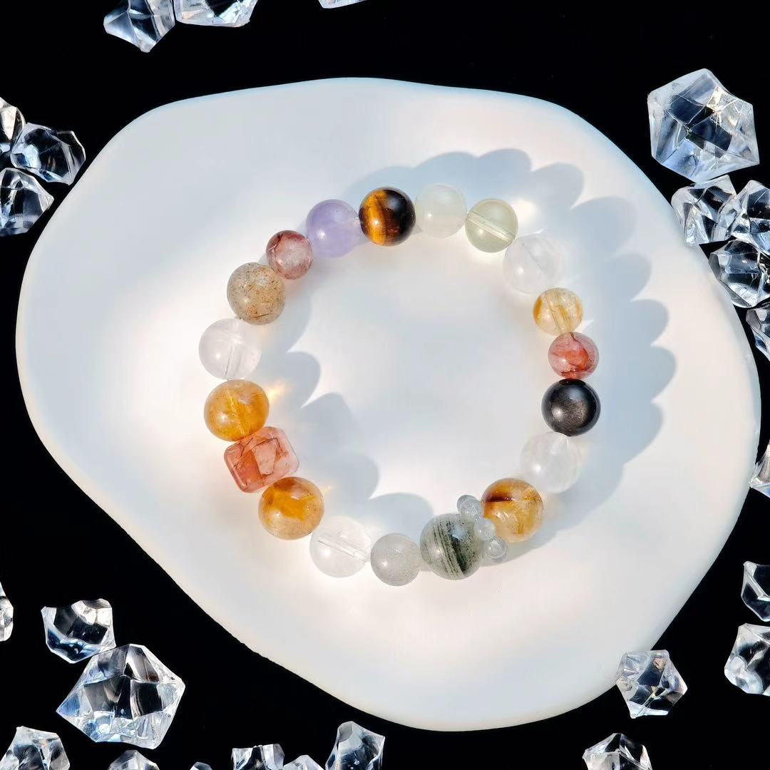 "Wheel Of Fortune" - Tarot&Natural Crystal Bracelet - MutiCrystal To Help You Seize The Changing Luck
