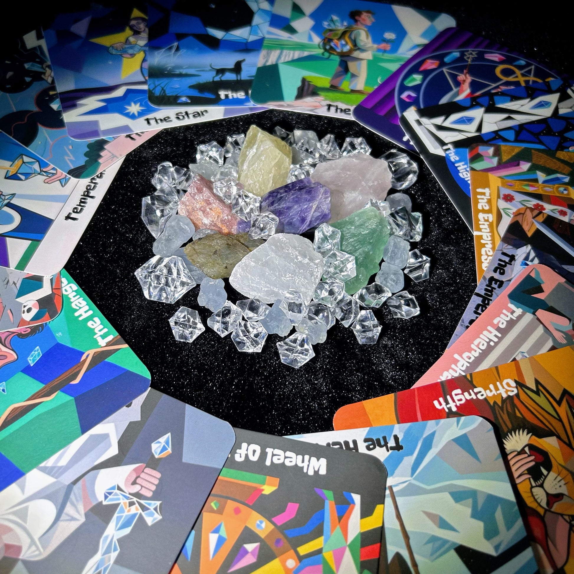 Tarot & Natural Crystal Bracelets Blessing Card--Transmitting goodness