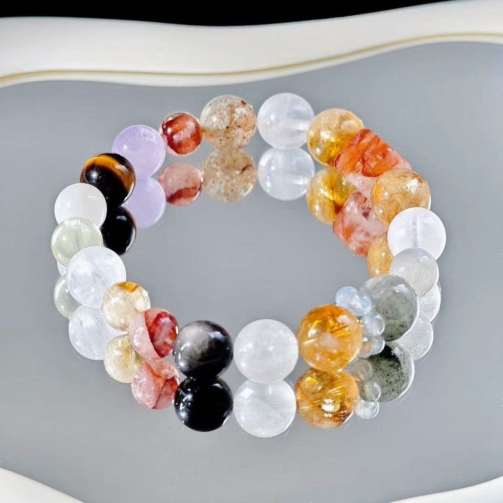 "Wheel Of Fortune" - Tarot&Natural Crystal Bracelet - MutiCrystal To Help You Seize The Changing Luck