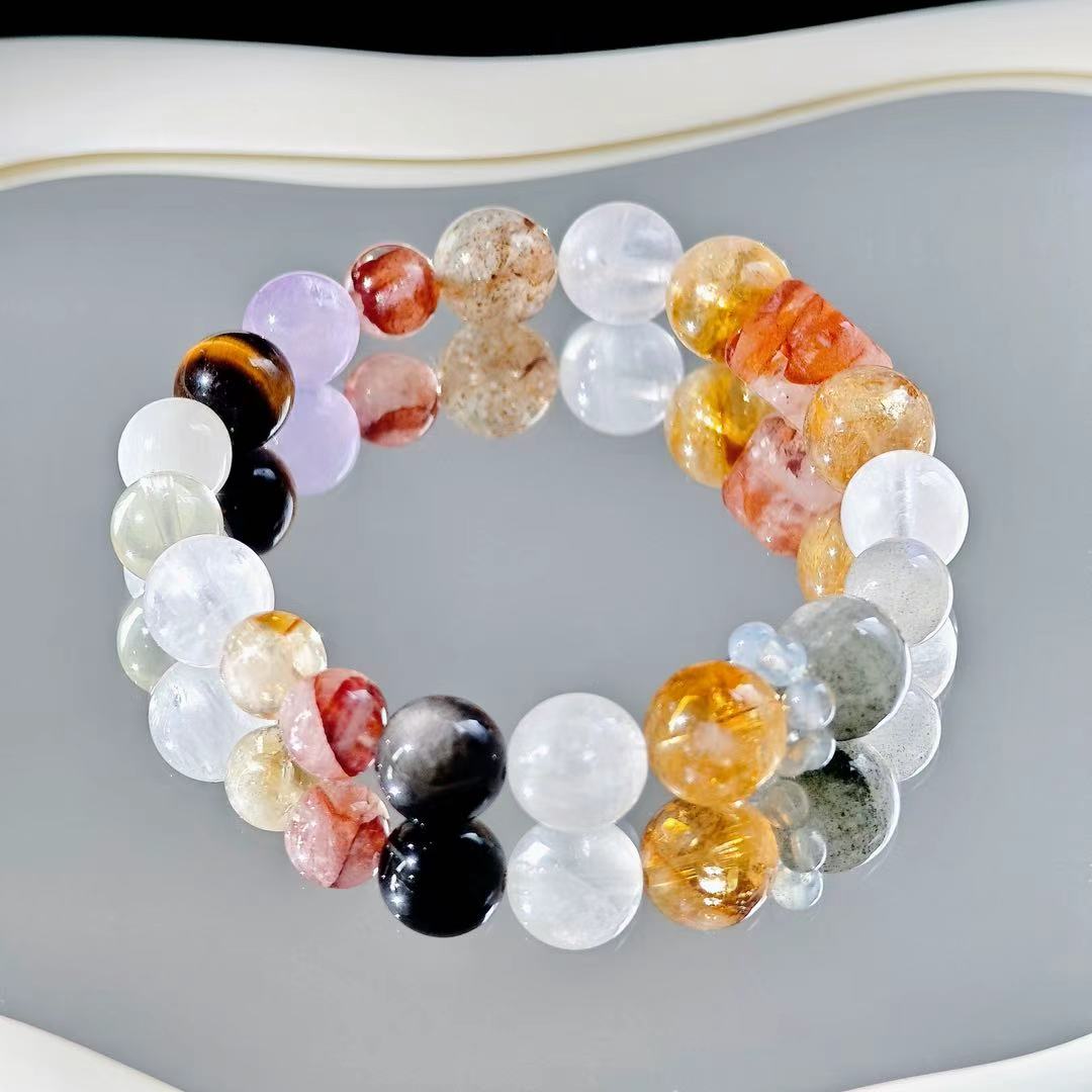 "Wheel Of Fortune" - Tarot&Natural Crystal Bracelet - MutiCrystal To Help You Seize The Changing Luck